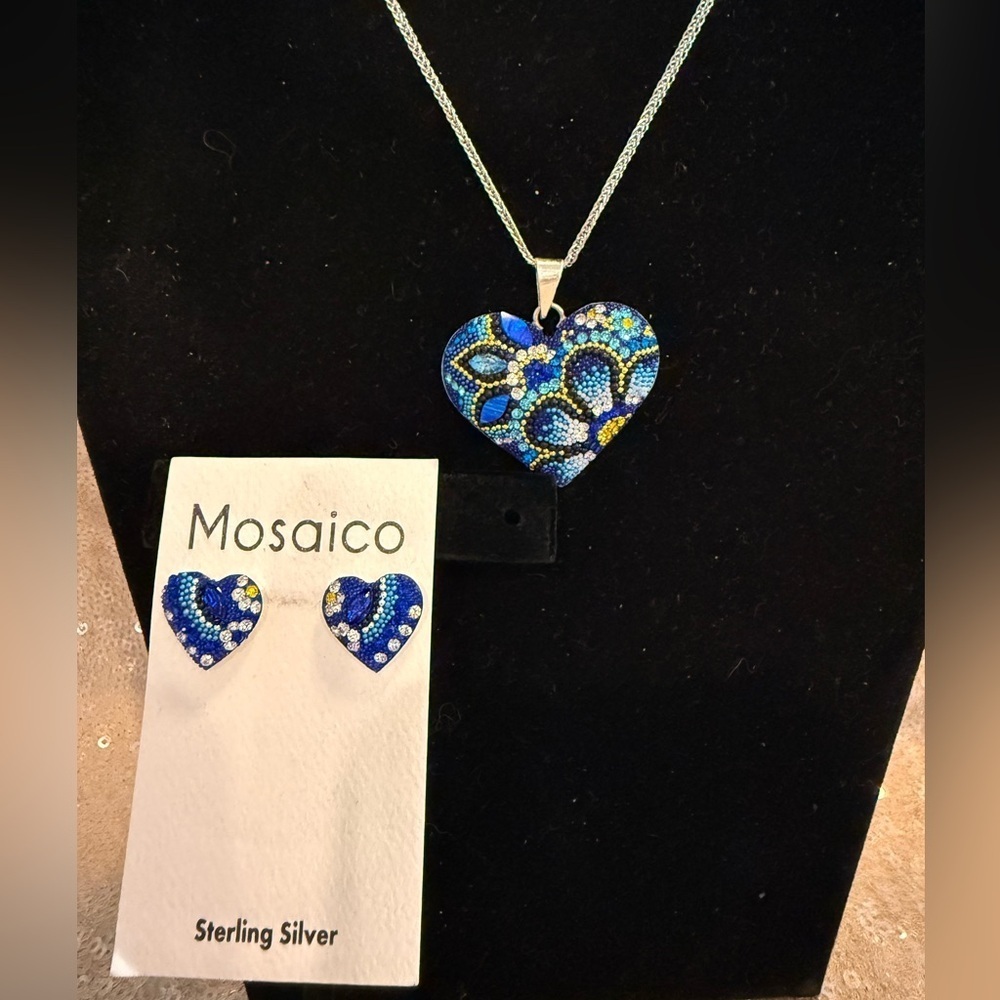NWT Mosaico Austrian Crystal necklace & earrings 💕💕 new line! 💕💕 - Picture 7 of 12